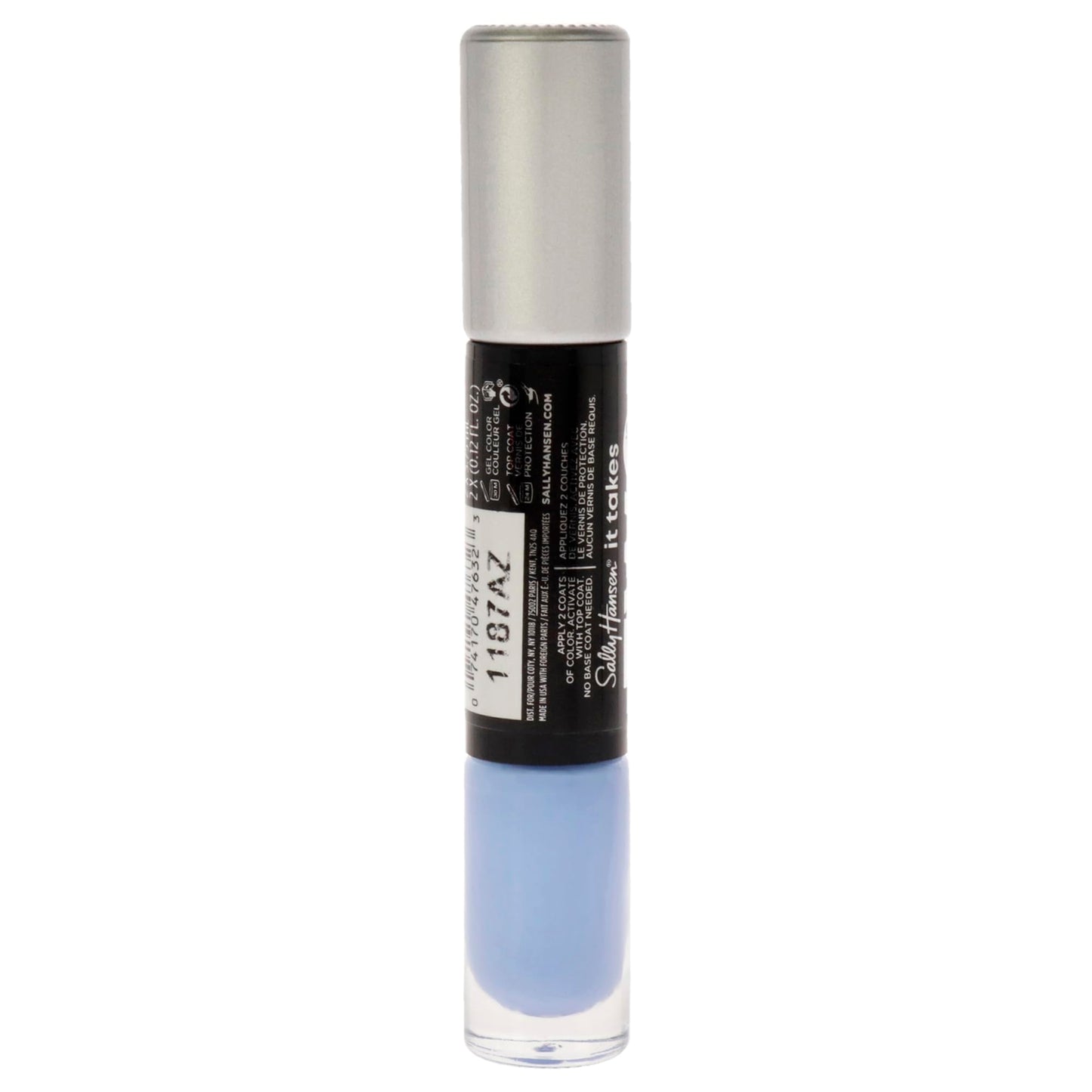 Sally Hansen It Takes Two Miracle Gel™, Sugarfix and Top Coat , Long Lasting, Gel-Like Formula, No UV Lamp Needed, Nail Polish Duo Beauty & Personal Care Sally Hansen