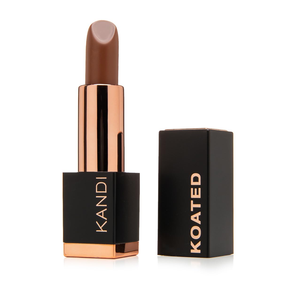 Kandi Koated Suede Matte Lipstick - Rich Cocoa Warm Mid-Tone Brown - Highly Pigmented Long-Lasting Matte Lipstick for Women - Creamy Smooth Finish -