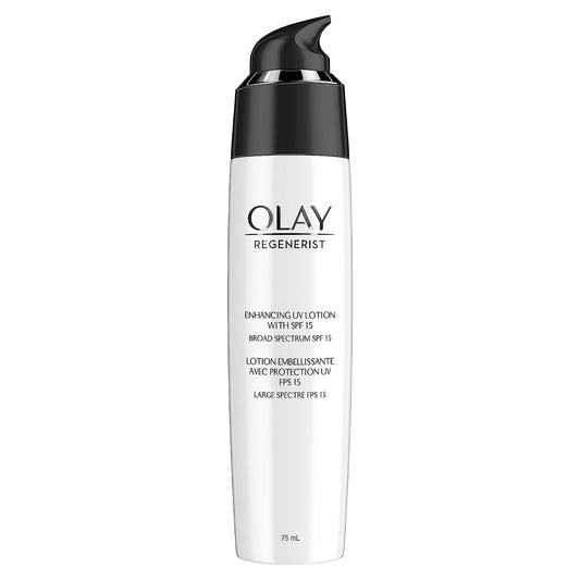 Olay Regenerist Regenerating Face Lotion with Sunscreen SPF 15 Broad Spectrum, No Scent, 2.5 fl oz