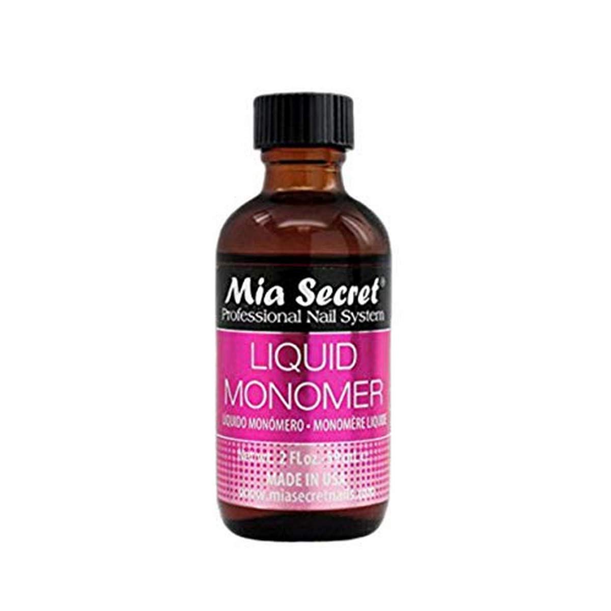 Mia Secret Professional Acrylic Nail System Liquid Monomer, 2 oz. Beauty & Personal Care Mia Secret
