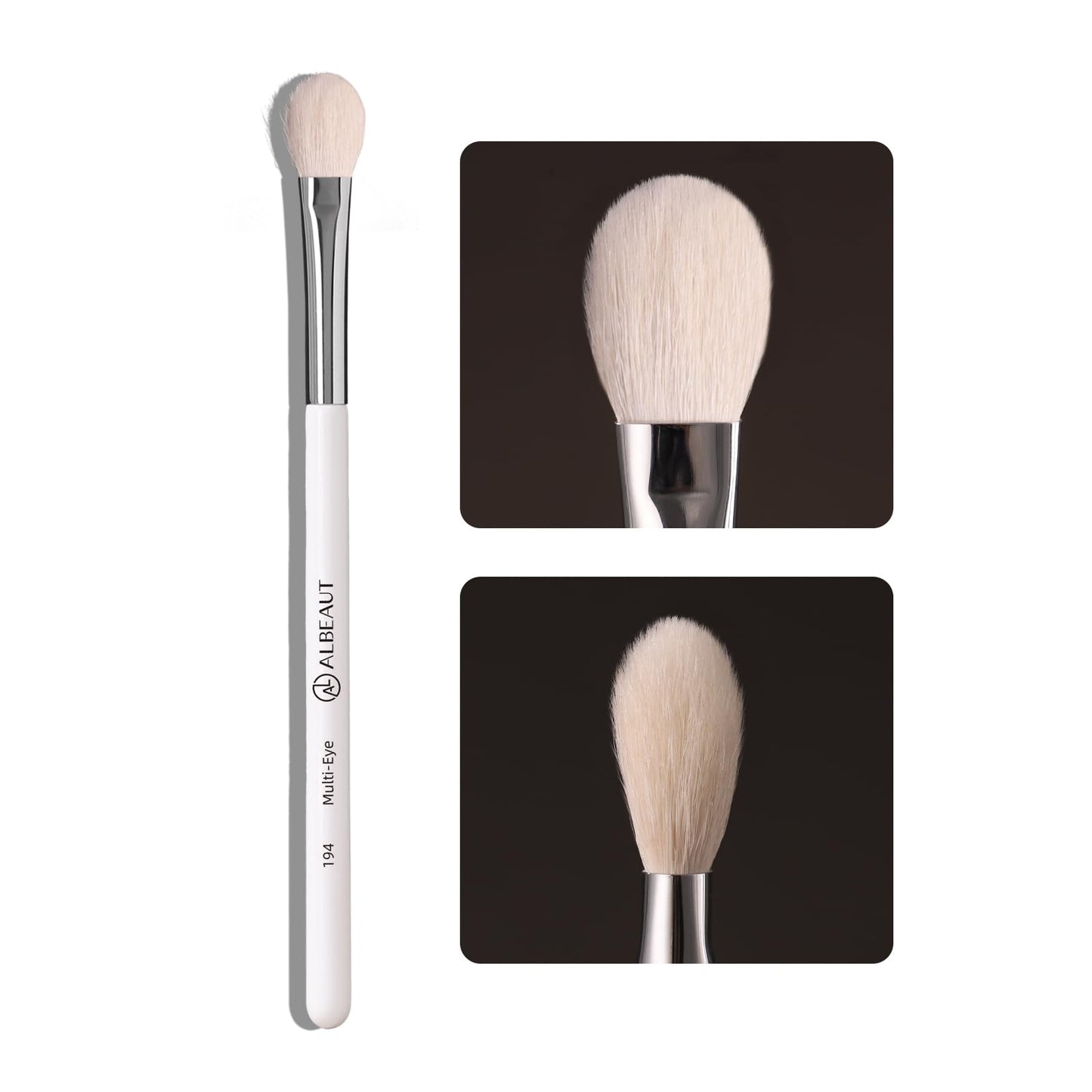 Albeaut Eyeshadow Brush, Eye Makeup Brush Even Eyeshadow Applicators Soft Natural Hair Bristles for Flawless Smudge, Multi-task for spot conealing