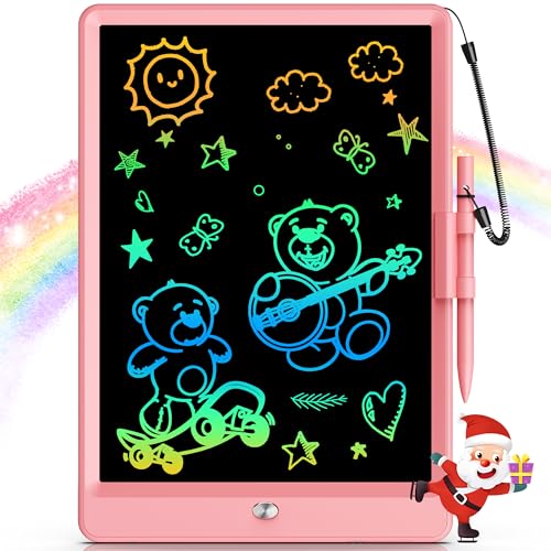 Bravokids 10 Inch LCD Writing Tablet for 3-8 Year Olds - Electronic Drawing Pad and Doodle Board as Educational Birthday Gifts for Girls and Boys…