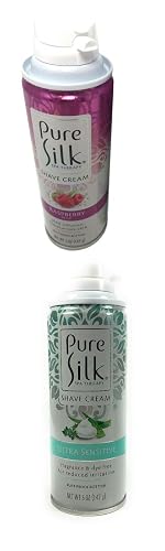 Pure Silk Cream Sensitive Skin Therapy Cream & Pure Silk Raspberry Mist (Pack of 4)
