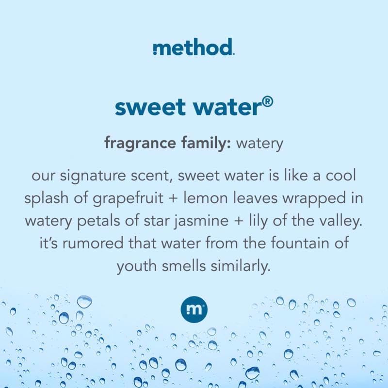 Method Gel Hand Soap, Refill, Sweet Water, 34 oz