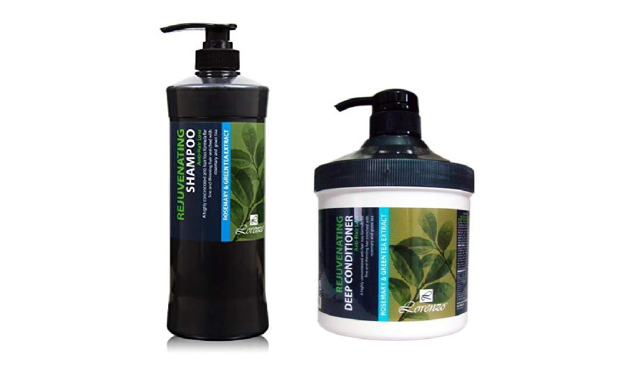 Lorenzo Rejuvenating Shampoo and Conditioner Set For Anti-Hair Loss