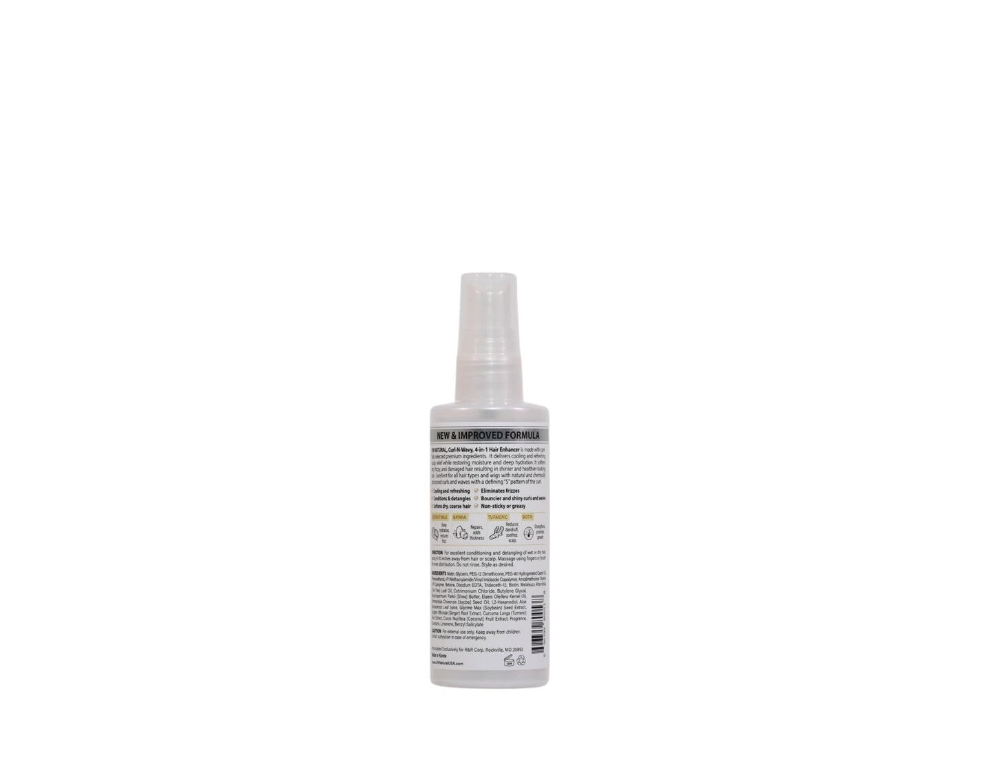 On Natural Curl-N-Wavy 4-in-1 Hair Enhancer For All Hair Texture [Coconut Milk] 3.4 OZ