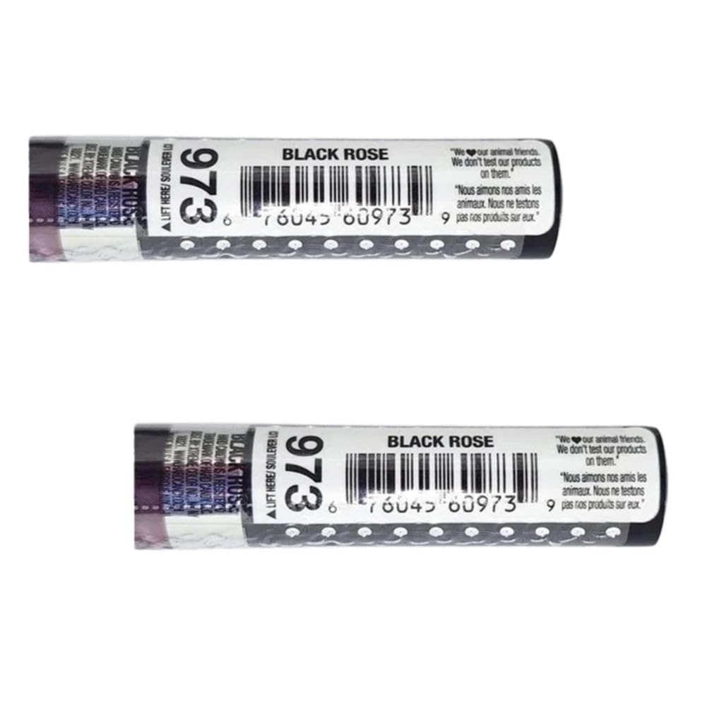 Hard Candy Pack of 2 Fierce Effects Daring Lip Gloss, Black Rose 973