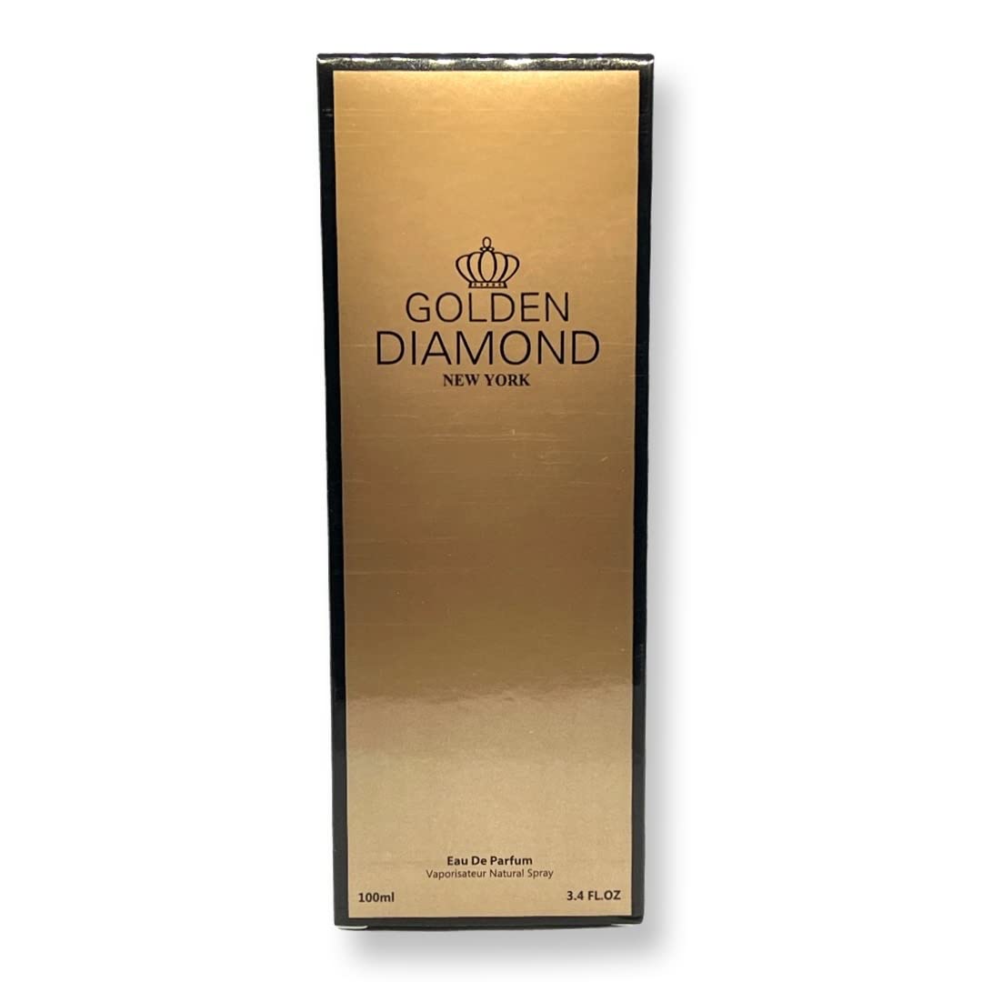 Secret Plus Golden Diamond Eau de Parfum for Women 3.4 Fl Oz Floral Classic Fragrance