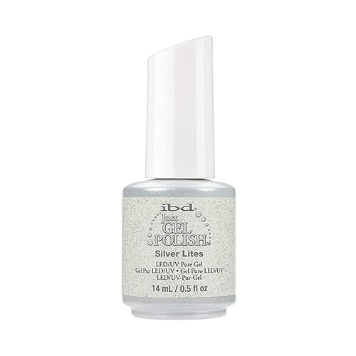 IBD Just Gel Nail Polish, Silver Lites, 0.5 Fluid Ounce Beauty & Personal Care IBD