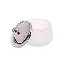mollensiuer 1 Piece Matte Crystal Glass Nail with Lid Nail Glass Crystal Cup Nail Crystal Bowl Dapping Dish Glass Crystal Dappen Dish Liquid Container