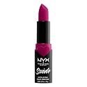 NYX PROFESSIONAL MAKEUP Suede Matte Lipstick, Vegan Formula - Clinger (Hot Pink)