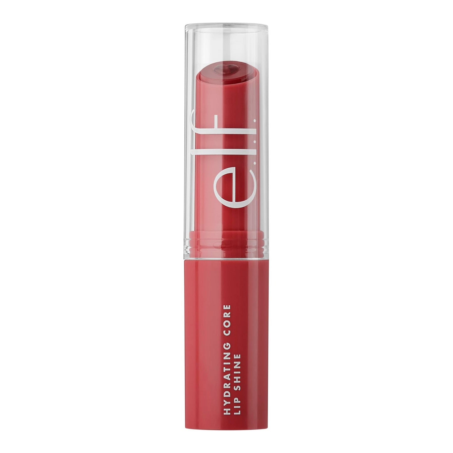 e.l.f. Hydrating Core Lip Shine with Shea Butter & Vitamin E, Tinted Lip Balm for A Smooth, Glossy Finish & Long-Lasting Moisture, Joyful Pink Rose