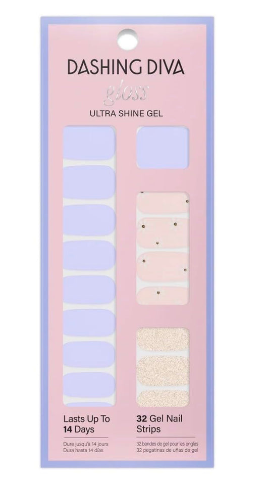 Daisy Gold Glitter Floral Strips Down Down Daisy Beauty & Personal Care Dashing Diva Gloss