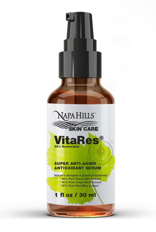 Napa Hills Liquid VitaRes Resveratrol Drops Skincare - Super Concentrated, Natural, Superior Bioavailability - Grape Skin, Grape Seed, Resveratrol (1 Beauty & Personal Care Napa Hills