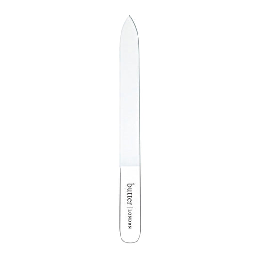 butter London Glass Nail File, Signature Glass Collection - Professional Nail Filers for Natural Nails - Salon Quality Manicure Pedicure Tool