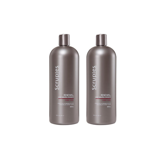 Scruples Color Renewal Gentle Shampoo - Maintain Hair Health Without Stripping Color - Established, Trusted Formulas for Ultimate Hair Shine, 33.8 oz (Pack of 2)