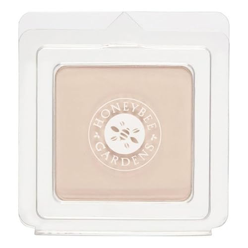 Honeybee Gardens Pressed Mineral Powder Foundation Refill, Geisha, Pale, Cool Shade, Adjustable Coverage, Natural Finish, With Botanical Extracts