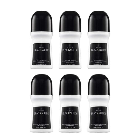 AVON Black Suede Roll-On Antiperspirant Deodorant for Men, 24-Hour Protection, Masculine Sandalwood Scent, Quick-Drying & Non-Staining Mens Deodorant Beauty and Personal Care AVON