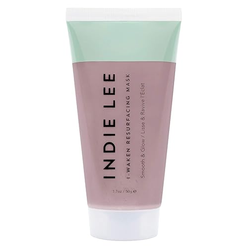 Indie Lee I-Waken Resurfacing Mask - Smoothing & Exfoliating Clay Mask with BHA, Vitamin C, and Kaolin & Bentonite Clays - 1.7oz / 50g