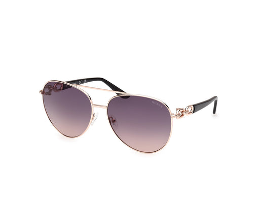 GUESS Aviator Metal Sunglasses