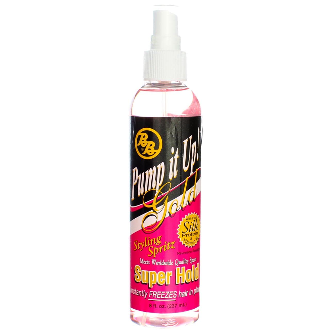 Bronner Brothers Pump It Up Spritz Gold Super Hold, 8 oz (Pack of 11)