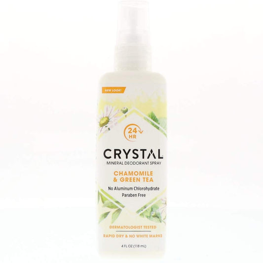 Crystal Essence Mineral Deodorant Spray, Chamomile & Green Tea 4 oz (Pack of 11) Beauty and Personal Care Crystal Essence