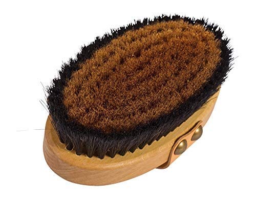 The Original Made in Germany: Large Energy/Ionic Dry Body and Massage Brush with fine Bronze Bristles, Creates rejuvenating, Energizing Oxygen on Your