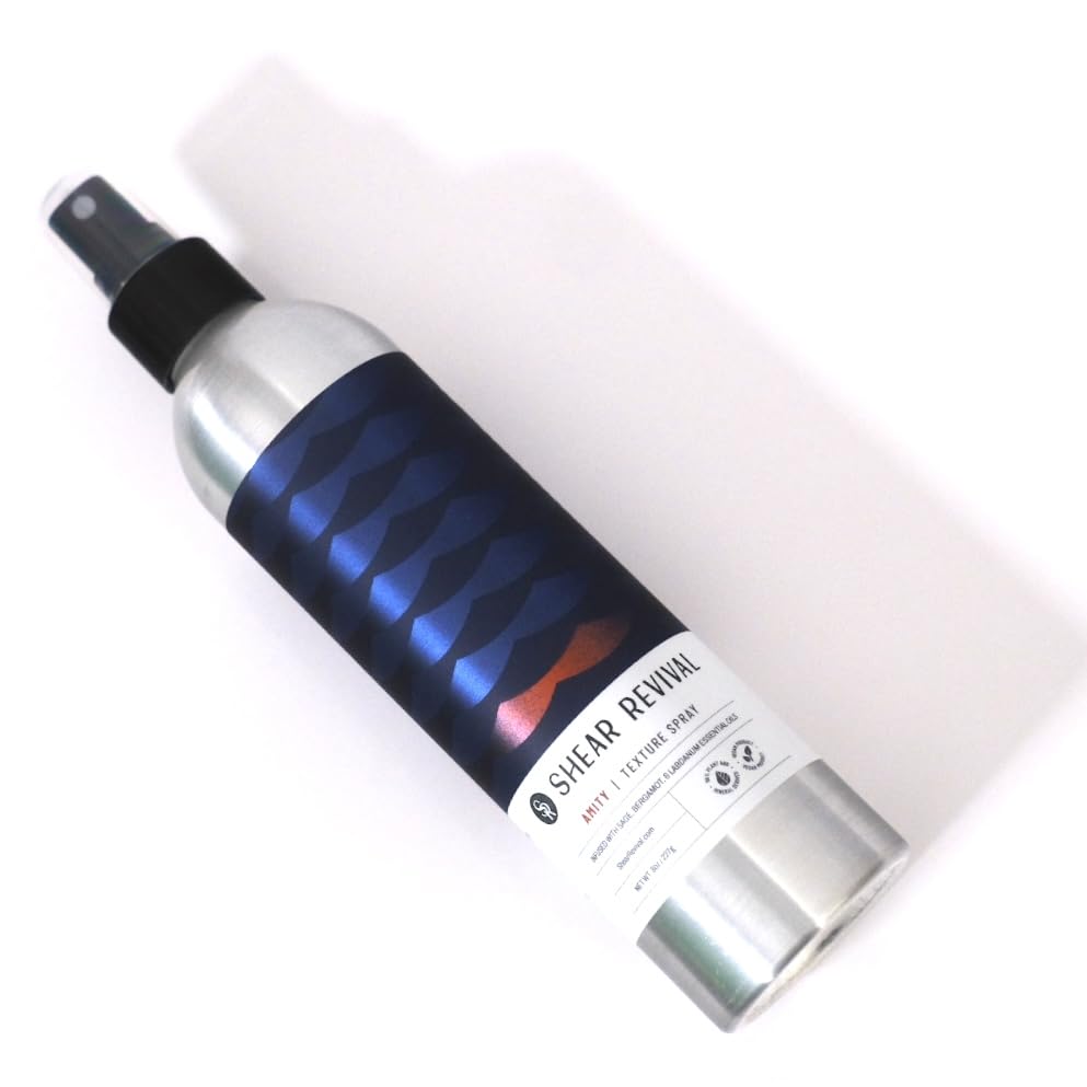 Shear Revival Amity Texture Spray for Men & Women - Vegan, Light Hold, Matte Finish for All Hair Types, Sage, Bergamot, and Labdanum Scent with Sea