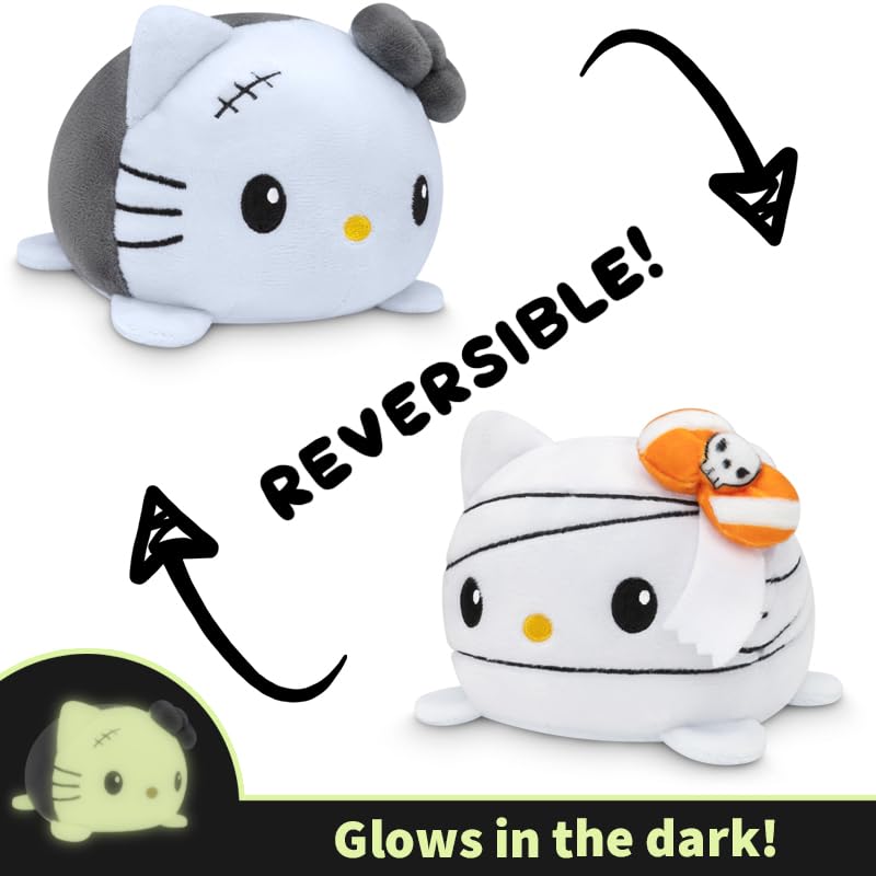 TeeTurtle - The Officially Licensed Original Sanrio Plushie - Mummy + Monster Hello Kitty - Cute Sensory Fidget Stuffed Animals That Show Your Mood -…