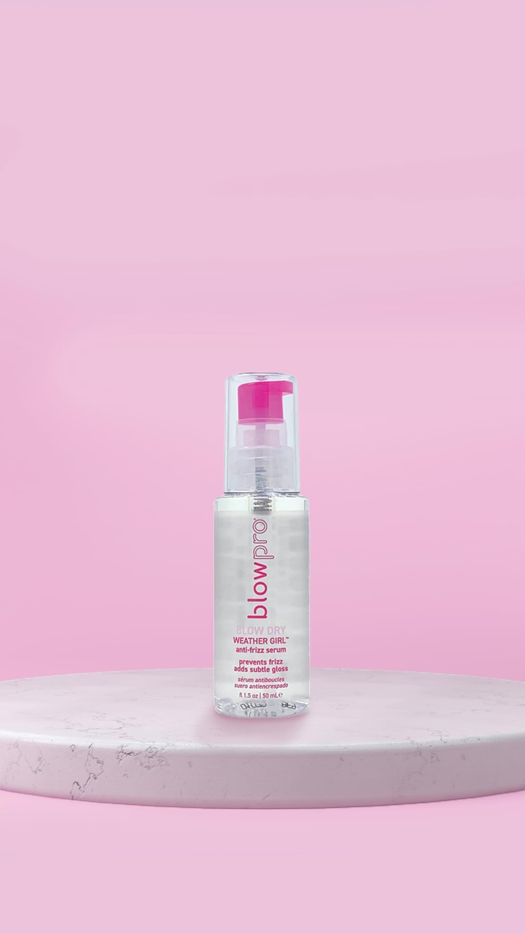 blowpro Weather Girl Anti-Frizz Serum, Protects Hair All Day Long, Weightless Serum, Blend of Soy and Silk Enhance Hair with Luster and Softness, No