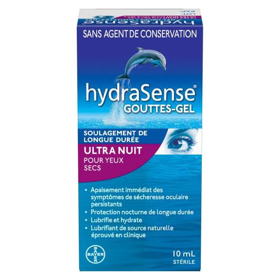 HydraSense Gel Drops 10ml Night Therapy for Dry Eyes