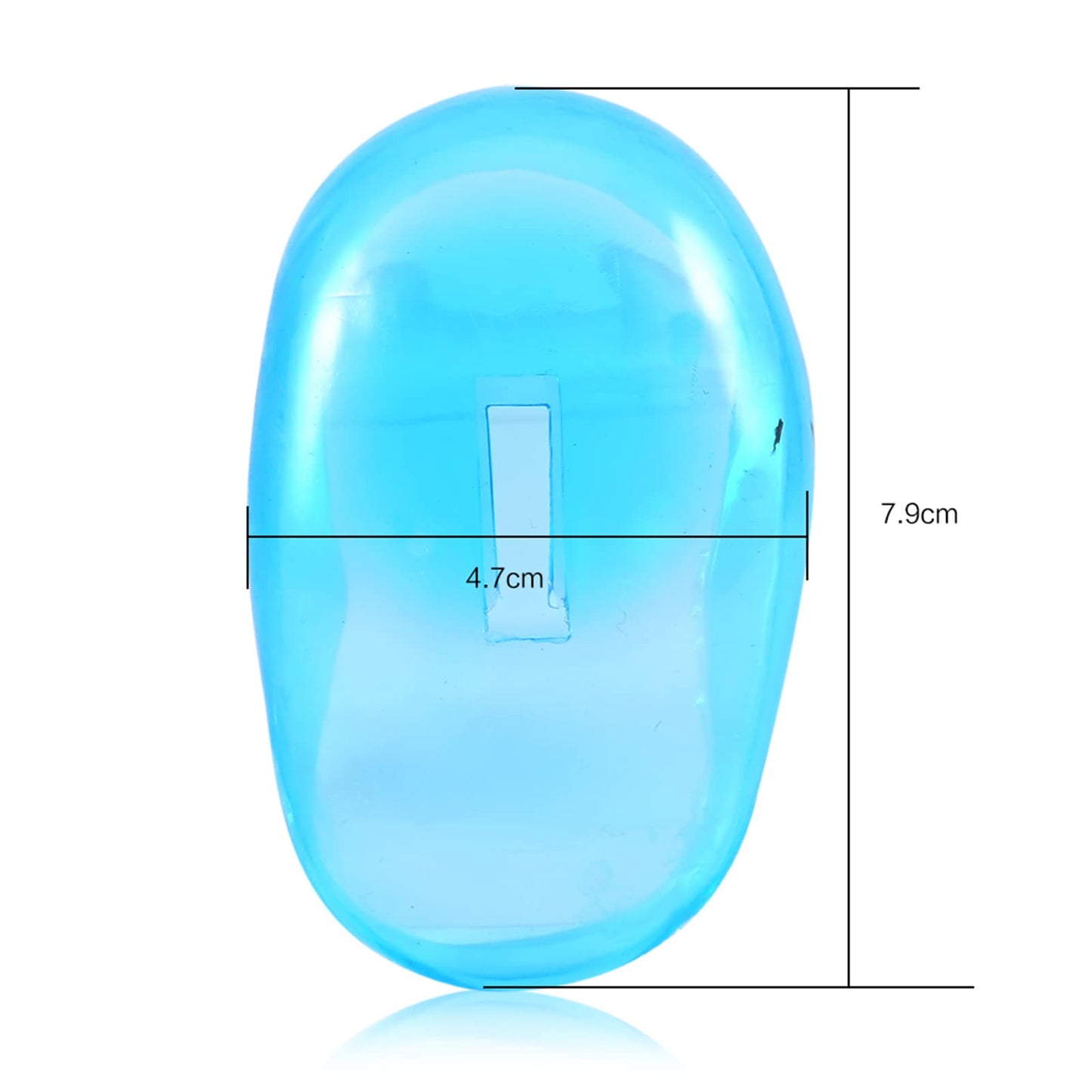 Plastic Ear Cover, 2pcs Blue Ear CoverShield Anti Staining Ear Cover Guard Protector Water Proof Bathing Shower Caps for Hair Salon Beauty and Personal Care equlup