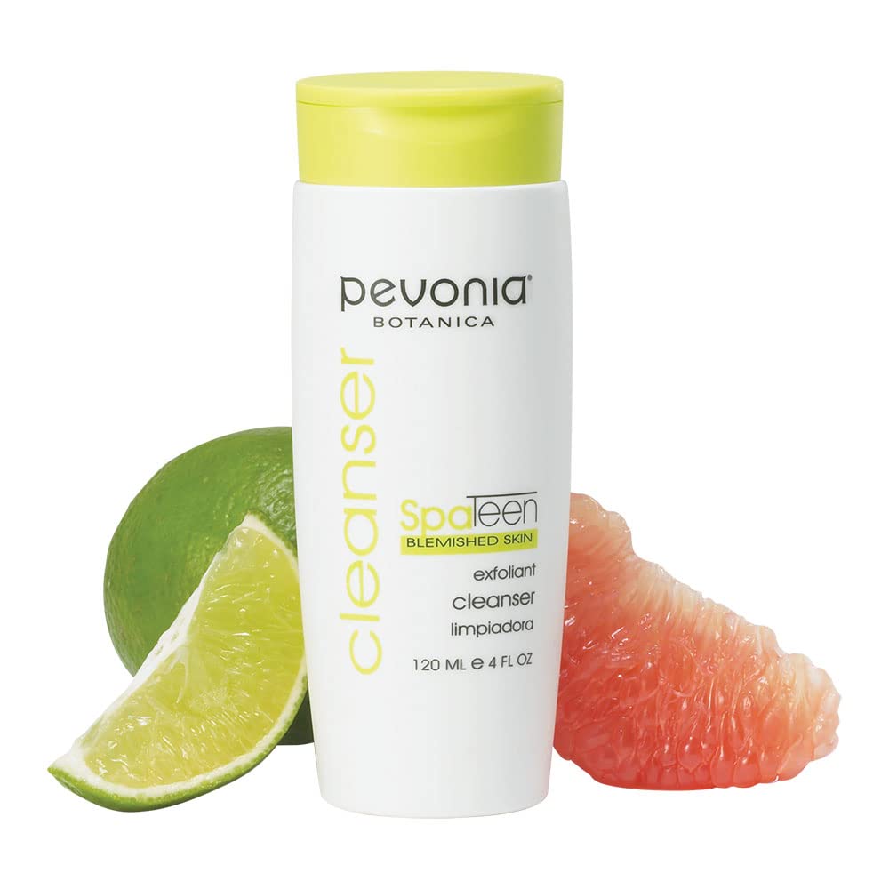 Pevonia SpaTeen Blemished Skin Exfoliant Cleanser - Gentle Face Cleanser Cream - Exfoliating Facial Skin Care Products - Best Teen Face Wash for Dry