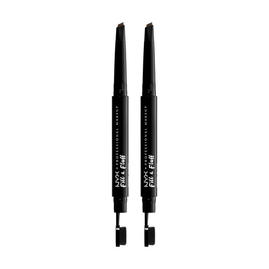 NYX PROFESSIONAL MAKEUP Fill & Fluff Eyebrow Pomade Pencil - Ash Brown (Pack Of 2)