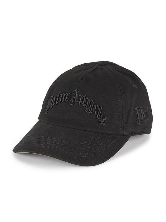 Palm Angels, Curved Logo Cap, Black
