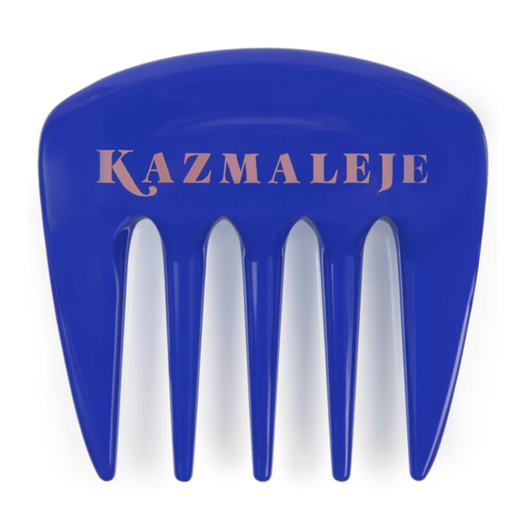 KAZMALEJE Detangling & Styling Pick for Curly, Kinky, Coily Hair | Reduces Frizz, Adds Volume | For Women, Kids & Men