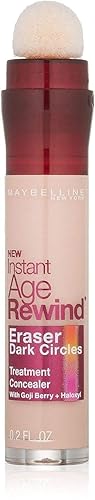 Maybelline Instant Age Rewind Eraser Dark Circles Treatment Concealer, [160] Brightener 0.2 oz (Pack of 3)