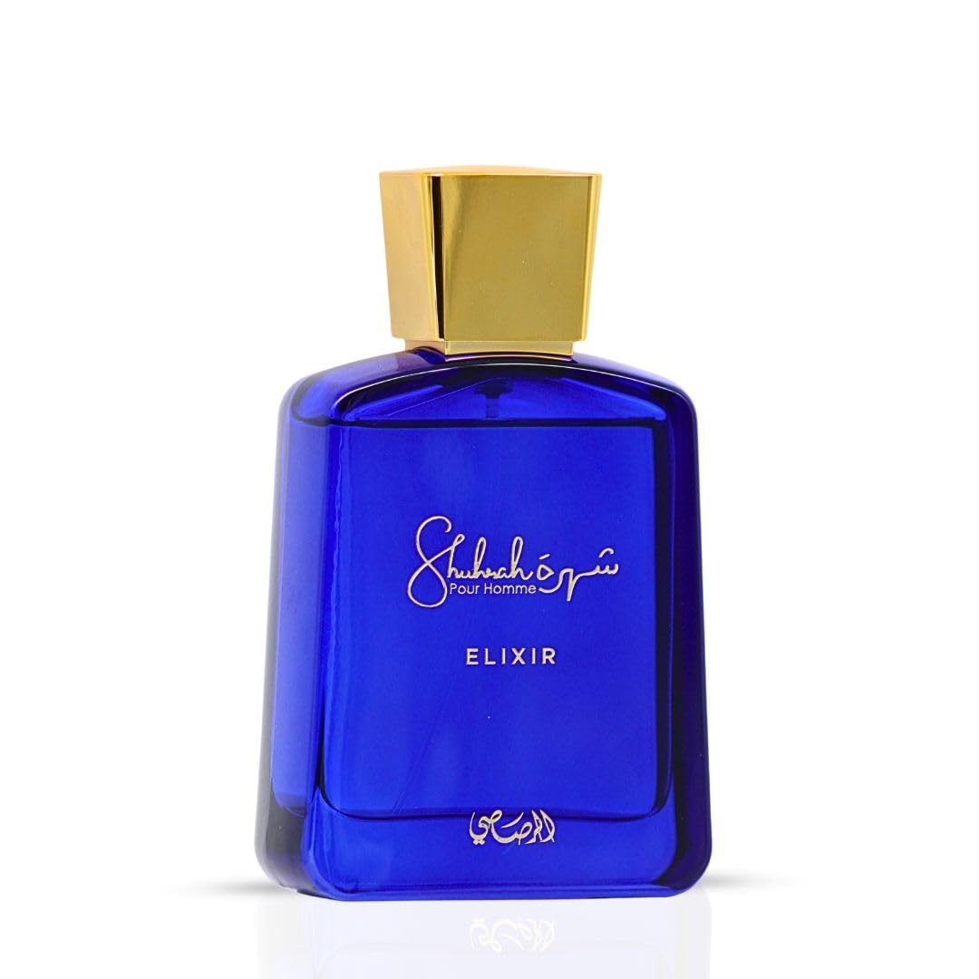 RASASI Shuhrah Elixir Pour Homme Eau de Parfum Spray 90ml (3.0 Oz) | Long-Lasting Woody Spicy Cologne | Signature Scent for Men