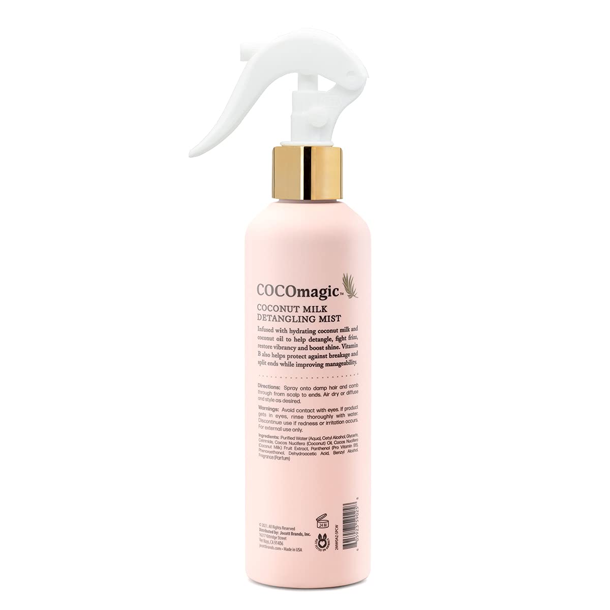 Cocomagic Coconut Milk Detangling Mist | Extra Moisturizing Leave-in Detangler | Restore Vibrancy and Boost Shine | Non-Greasy Formula | Paraben Free