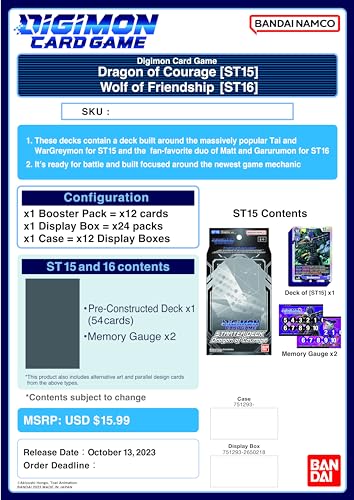 Digimon Card Game Starter Deck: Dragon of Courage