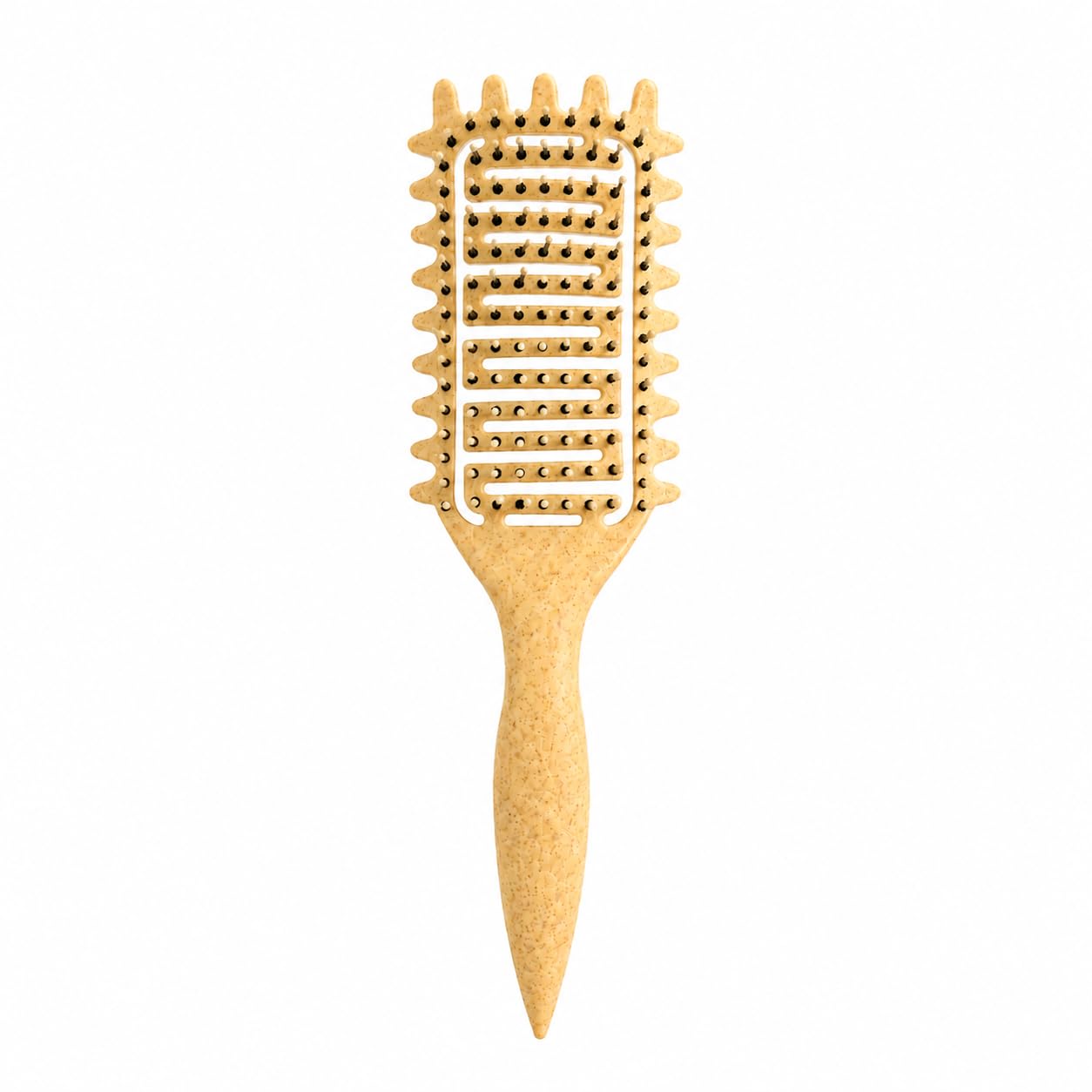 Curl Defining Brush for Curly Hair, Vented Detangling Hair Brush for Wet and Dry Styling, Curved Brush for Shaping and Smoothing Curl Clumps Beauty and Personal Care Yingbtr Default Title