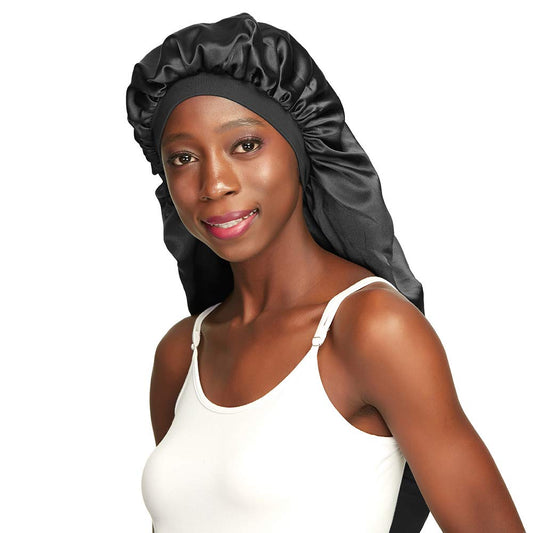 Long Braids Satin Bonnet Jumbo Sleep Cap to Protect Hair Black Beauty and Personal Care Awefeel