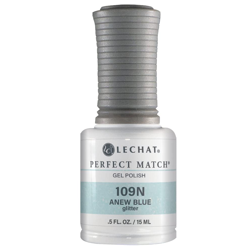 LeChat - Perfect Match - Matching Gel Polish & Nail Lacquer - Holocene Collection (Anew Blue) Beauty & Personal Care LECHAT