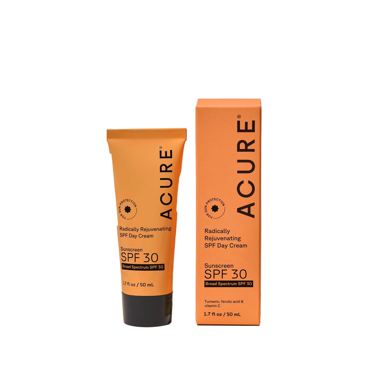 Acure Radically Rejuvenating SPF 30 Day Cream - Face Moisturizer with SPF 30 & Vitamin C, Anti Aging Sunscreen, Hydrating Face Cream, Daily Facial