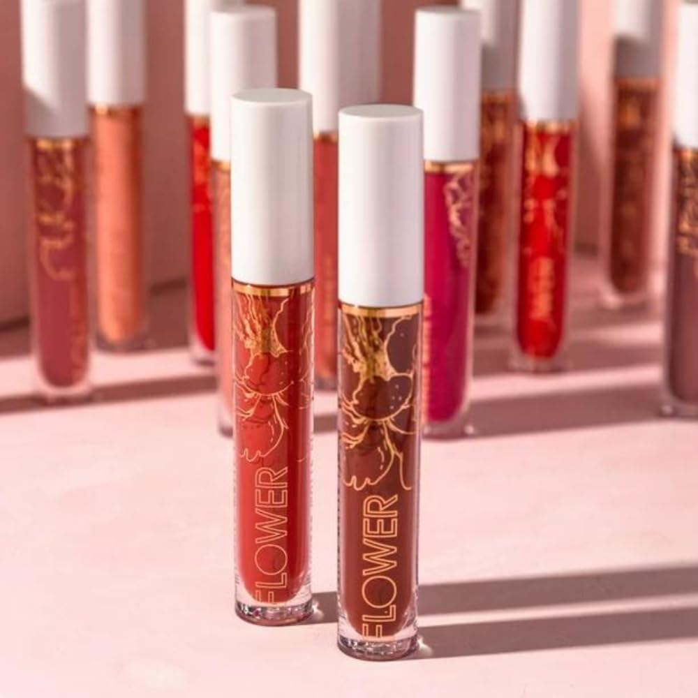 Flower Beauty Miracle Matte Liquid Lip Color - Vividly Bold & Creaseless Matte Liquid Lipstick, Comfortable All Day High Impact Makeup Color (Almost