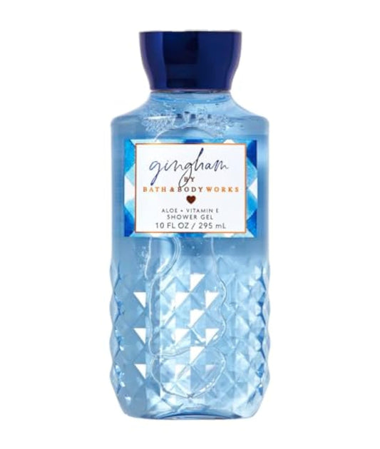 Bath and Body Works Gingham Shower Gel 10 ounce Full Size