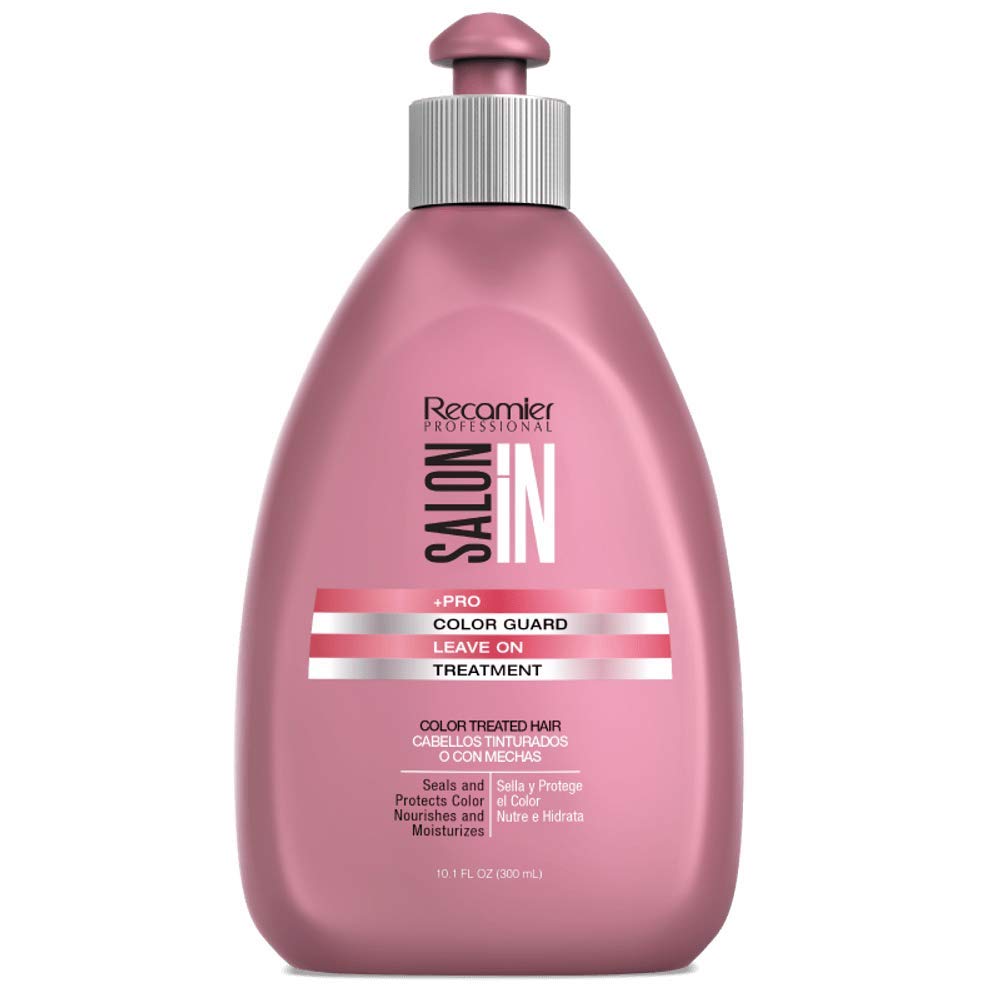 Salon In by Recamier | Color Guard Shampoo and Conditioner Set + Leave-On Treatment for Color-Treated Hair | Helps Preserve Vibrancy in Dyed Hair |