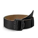 Tru-Spec Security Friendly Tactical Belt - Durable, Rip-Resistant Nylon Belts for Men and Women with Non-Metallic Buckle, Coyote/Black - Large
