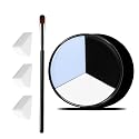 VPCRT6 White Black Blue Halloween Face Body Paint with 3PCS Sponge and 1PC Brush, for Baseball, Sports(Eye Black) & Halloween, Face Painting Kit