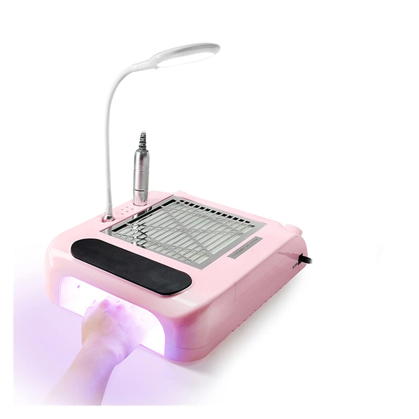 HYUWANGYU Nail Dust Collector Nail Dust Collector Polishing Machine Six-in-one Nail Lamp Vacuum Cleaner All-in-one Multi-Function Nail Tool Beauty & Personal Care HYUWANGYU